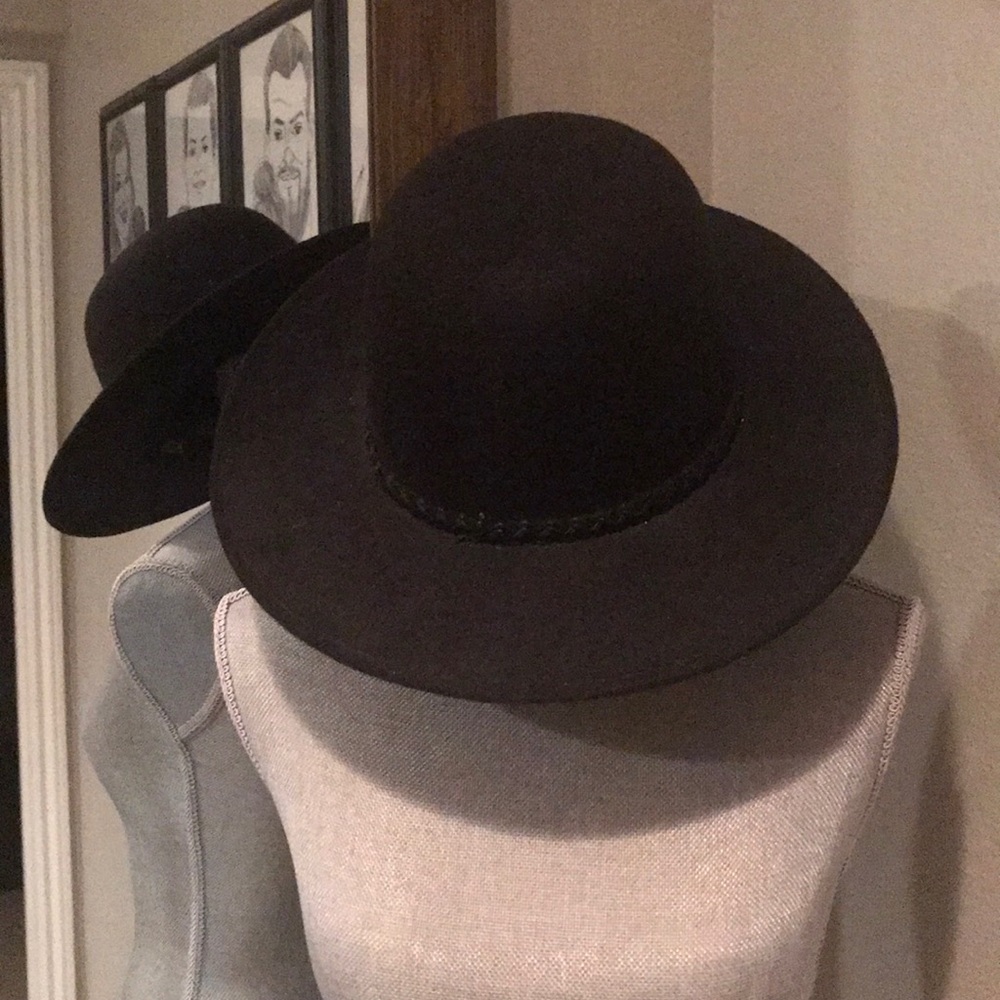 Black Wide Brim Hat
